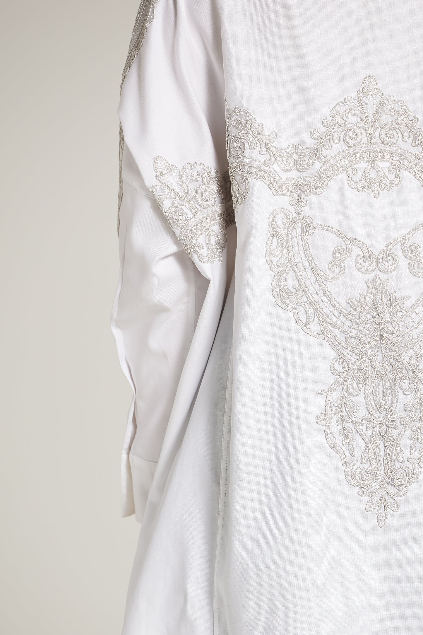 Cotton Asymmetric Jacket With Buttons