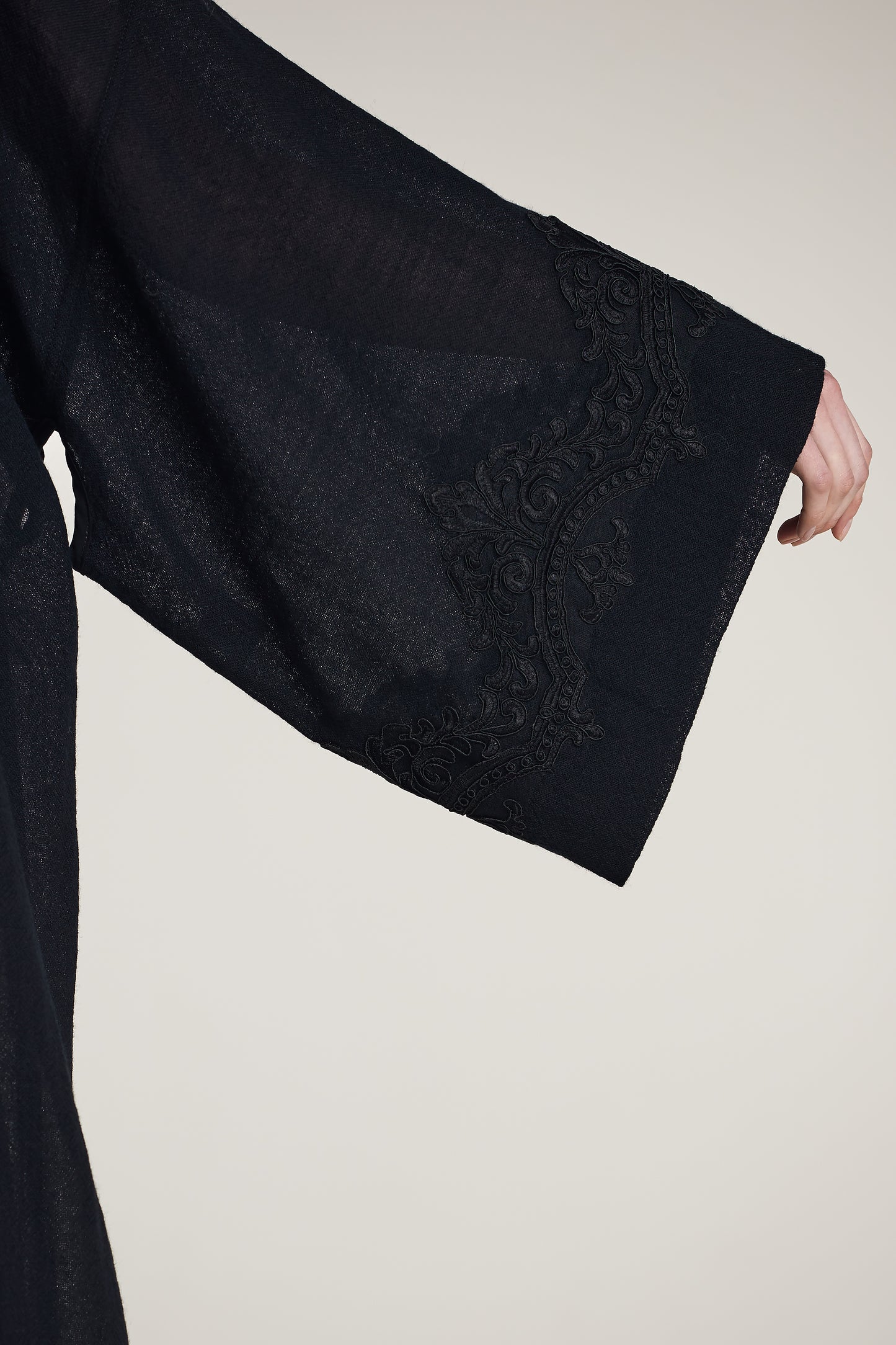 Asymmetric Wool Long Jacket