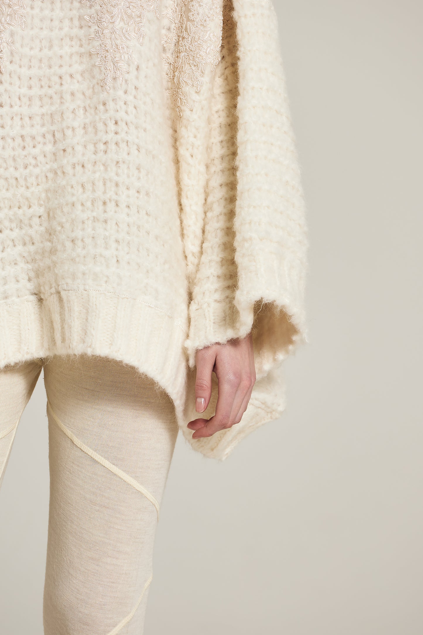 Knitwear Sweater With Square Neckline