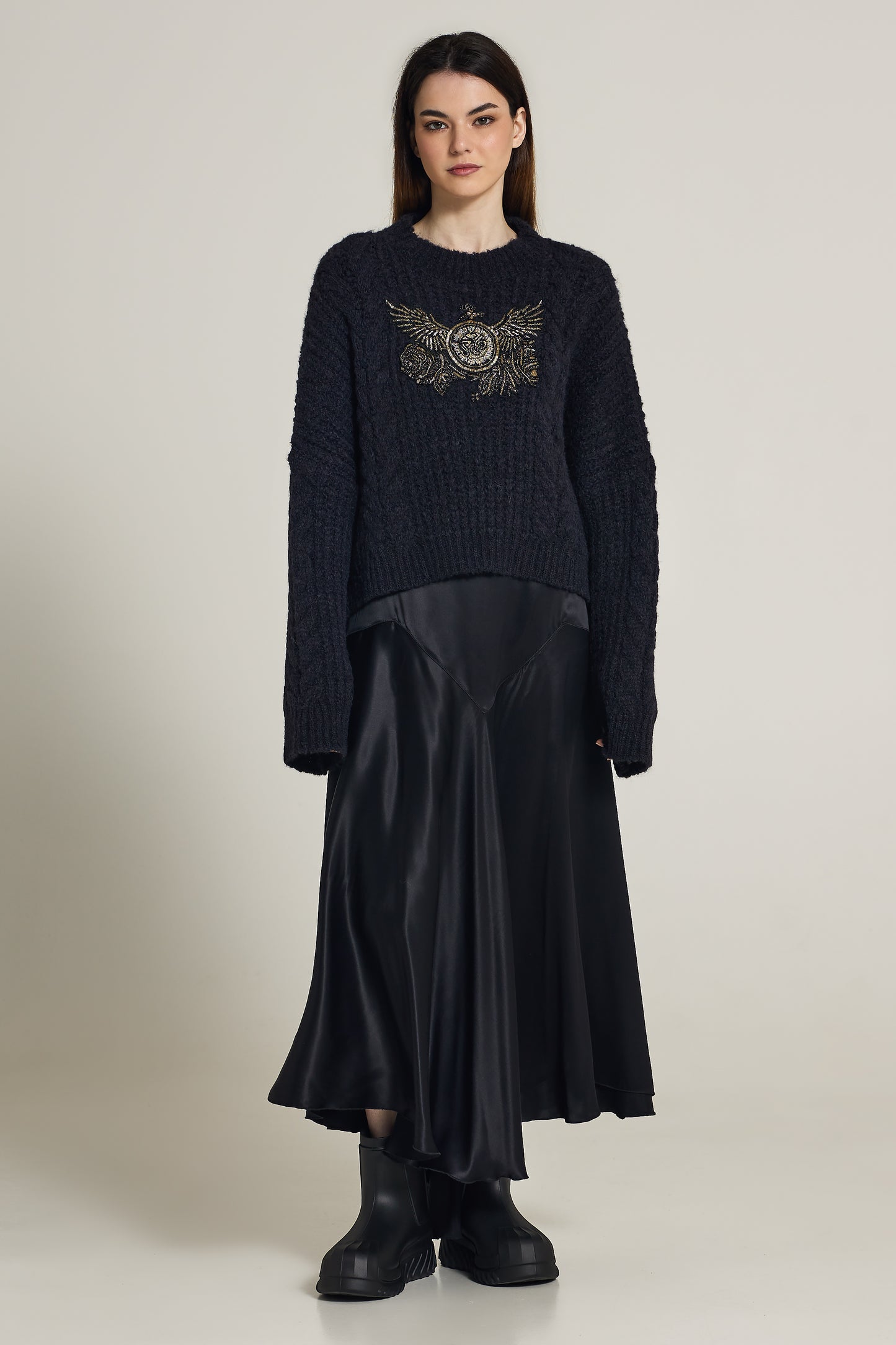 Knitwear Sweater With Embroidery