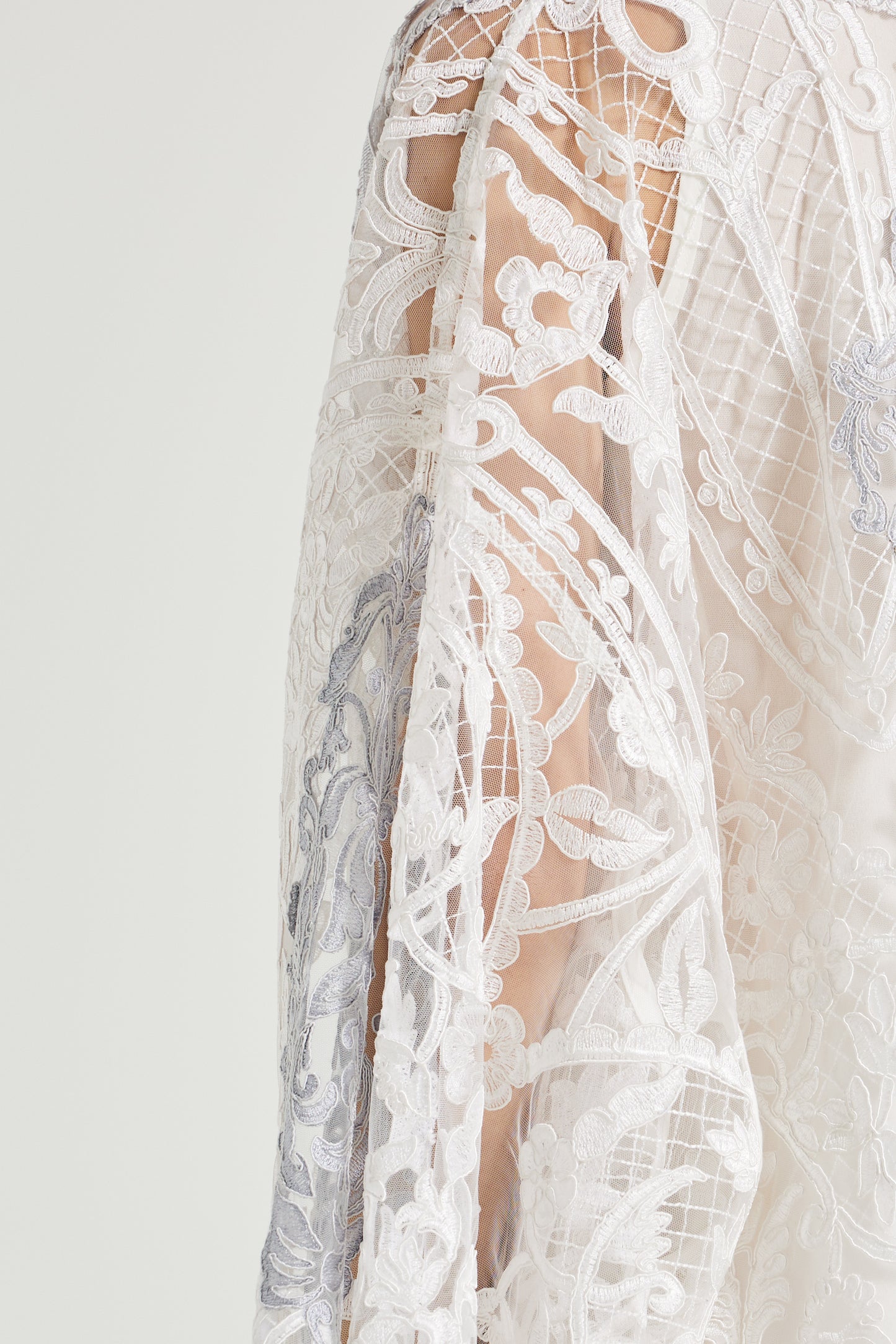 Bicolour Lace Kimono