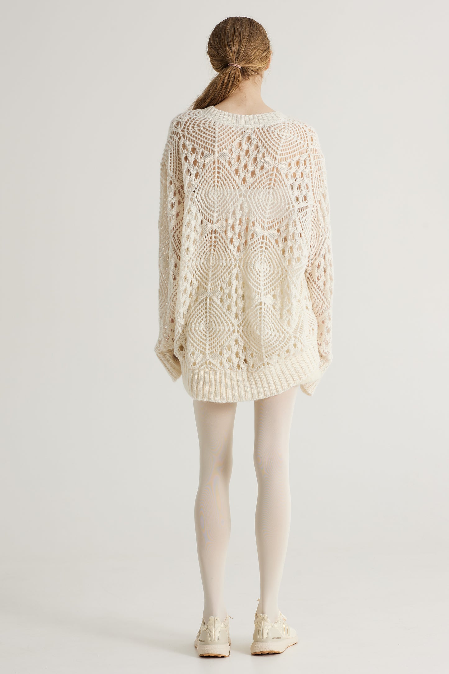 Wool Knitwear Blouse With Long Sleeves