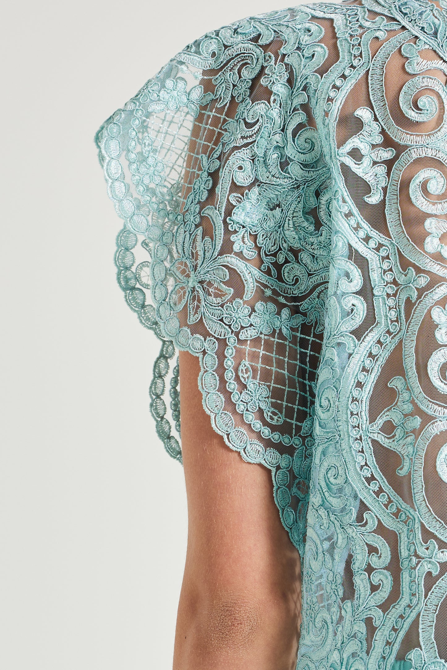 Lace Blouse With Short Sleeves