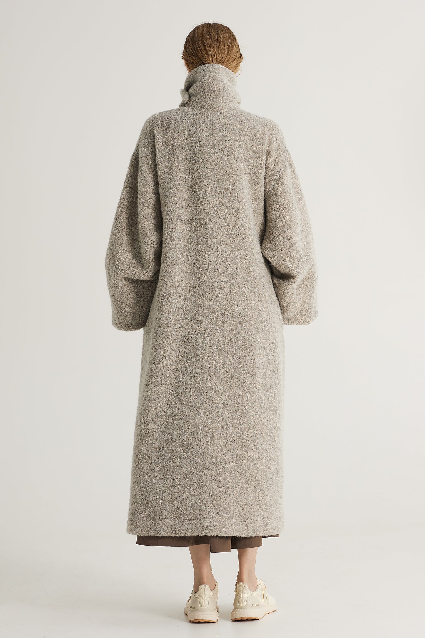 Long Wool Coat With Pockets
