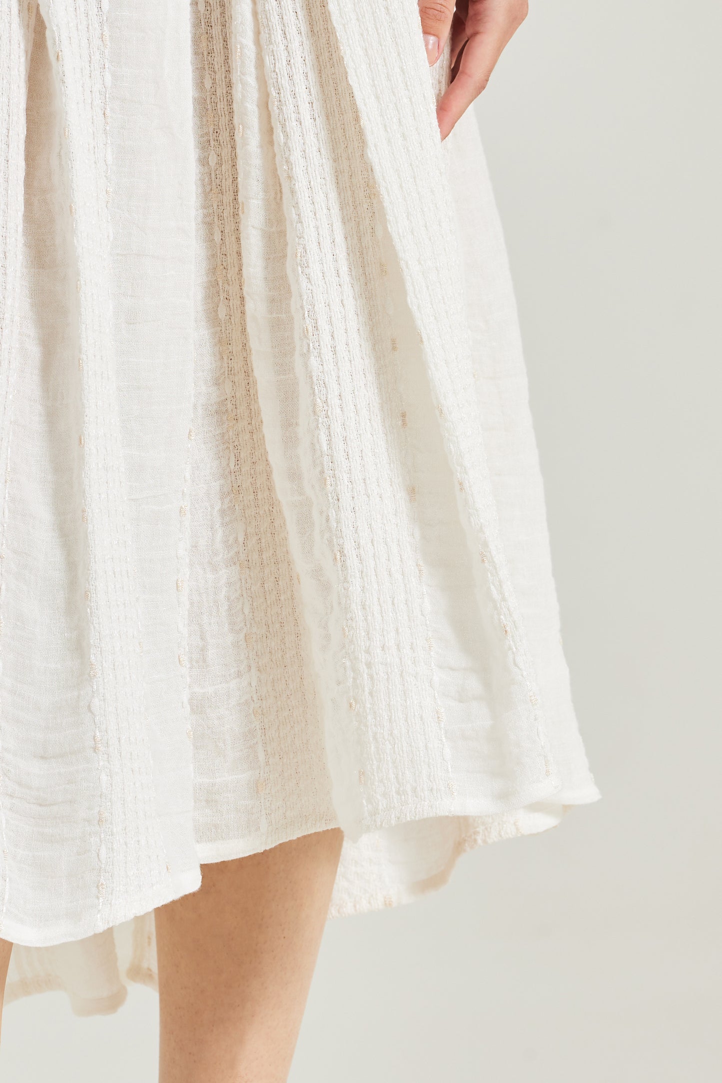 Linen Skirt With Elastic Waistband
