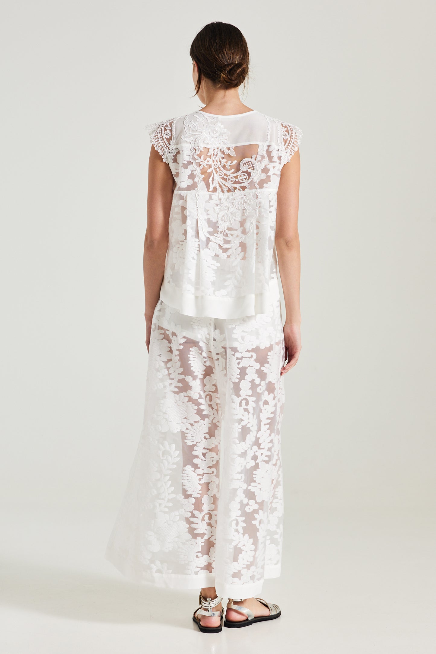 Flower Sleeveless Summer Blouse