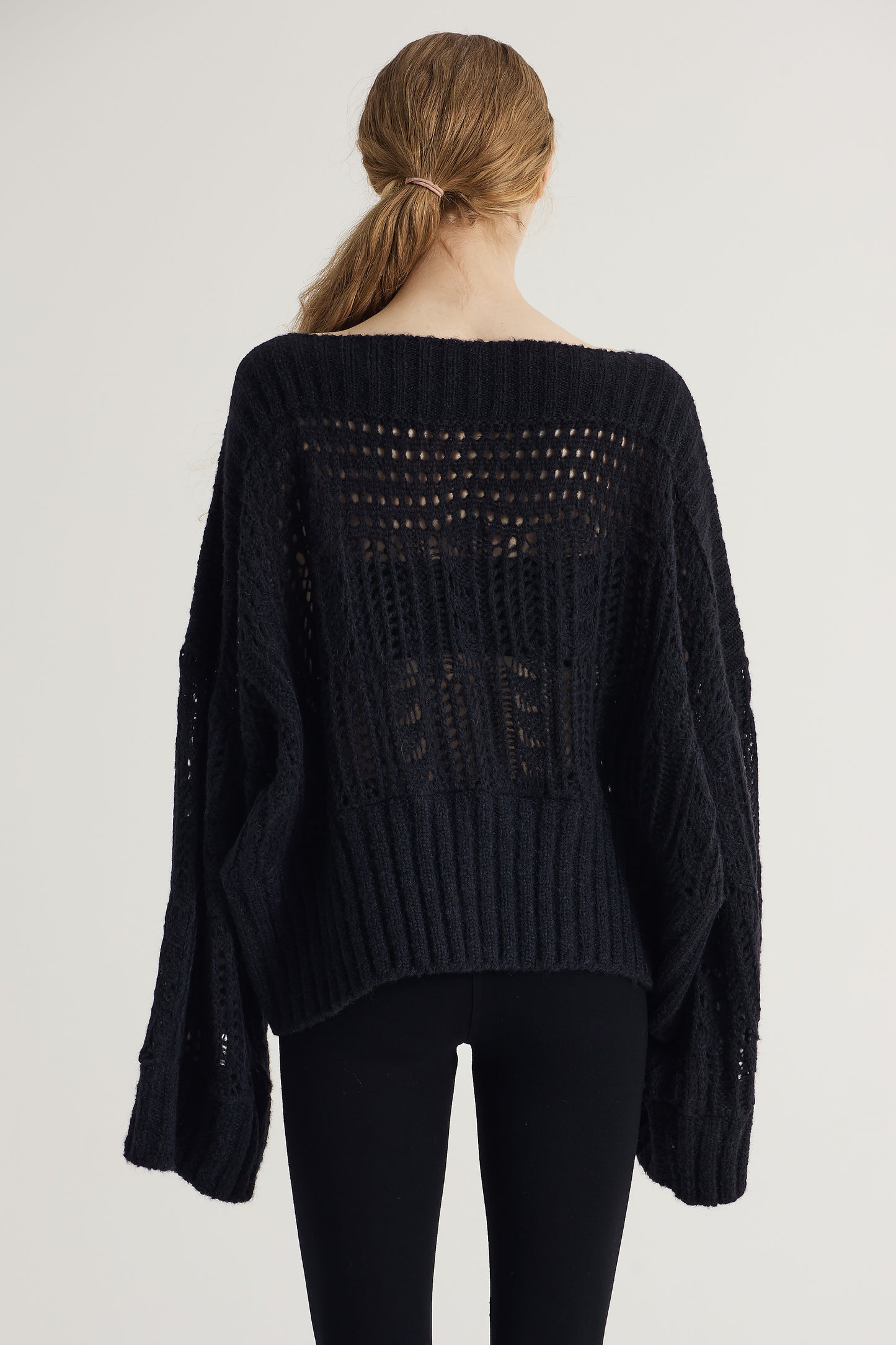 Wool Sweater With Oversize Sleeves