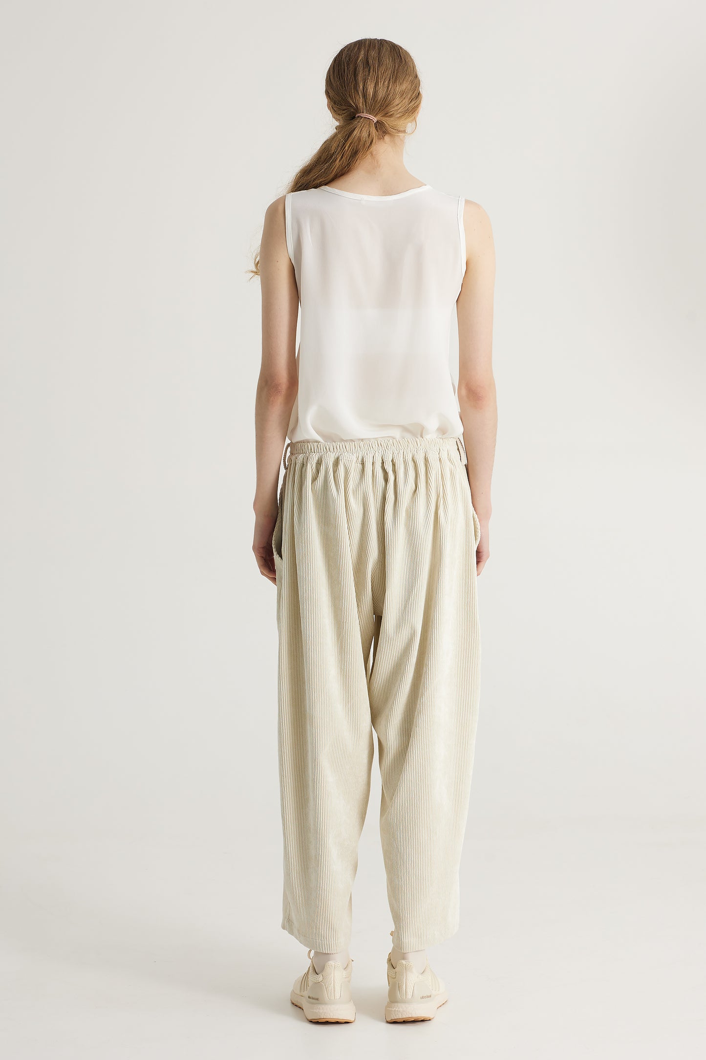 Corduroy Trousers With Front Pockets