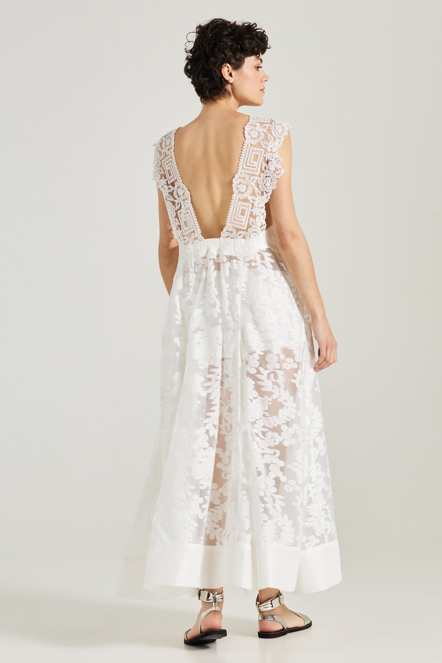 Long Floral Pattern Dress