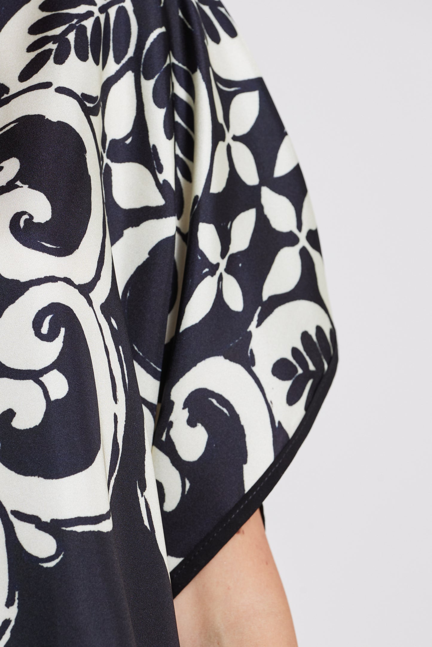 Silk Blouse With Front Print