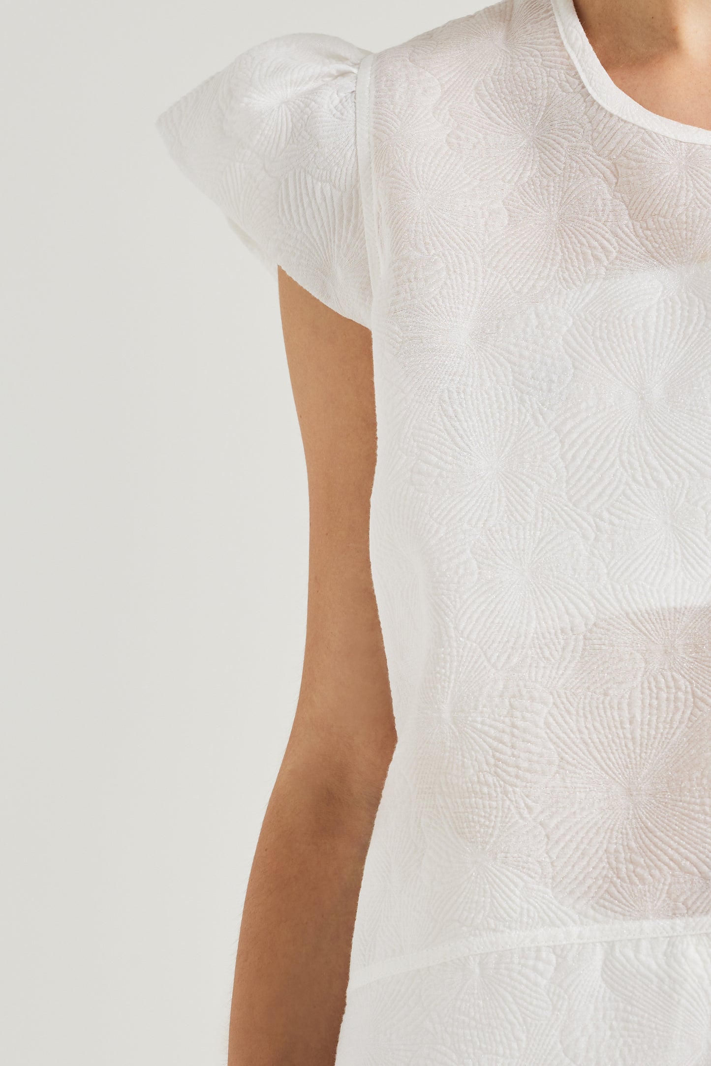 Cotton Dress With Short Sleeves