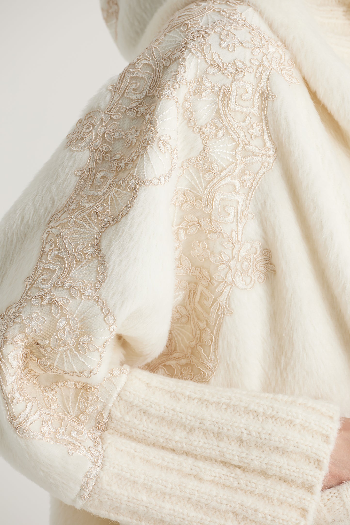 Wool Jacket With Side Lace Details