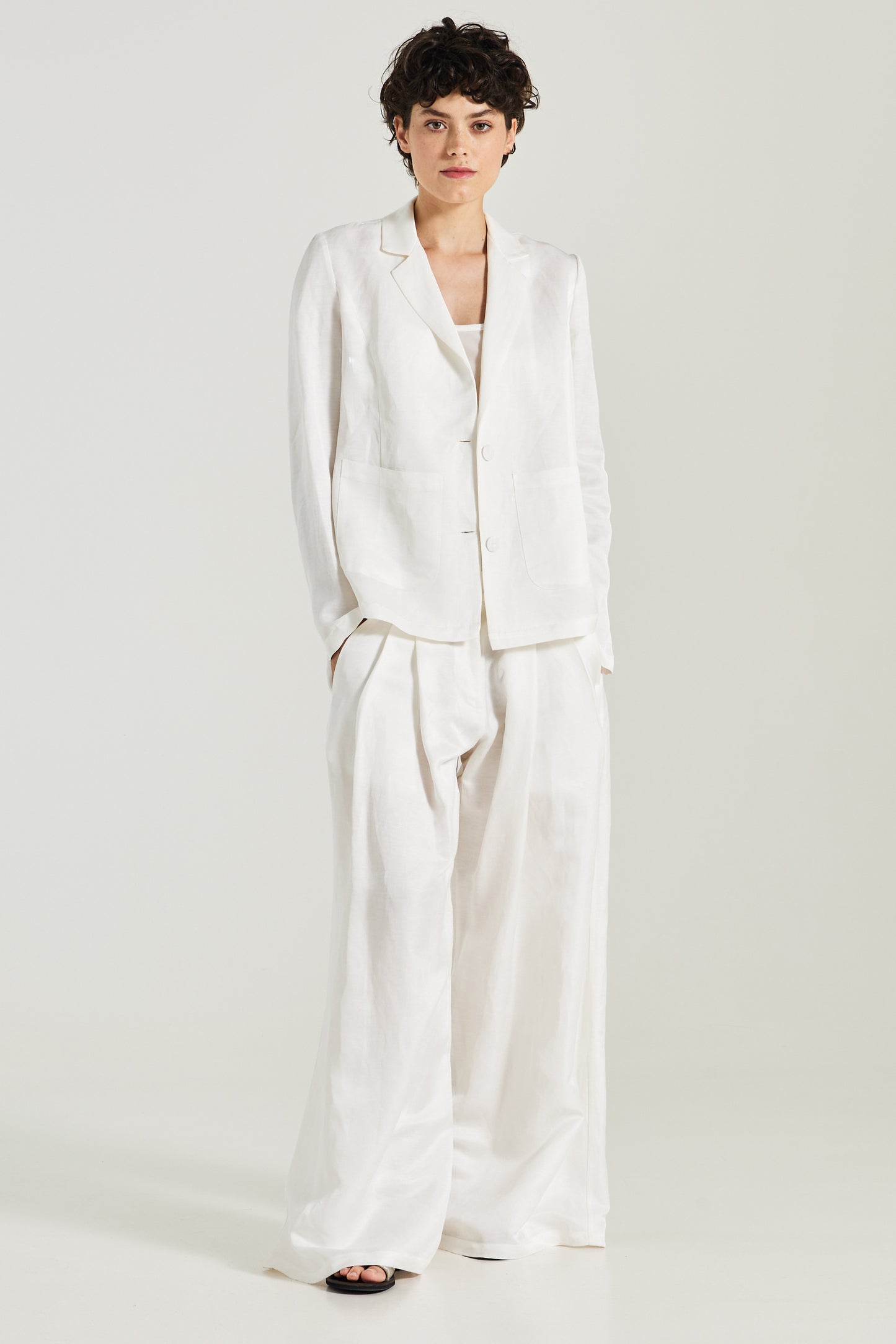 Lapel Jacket With Long Sleeves