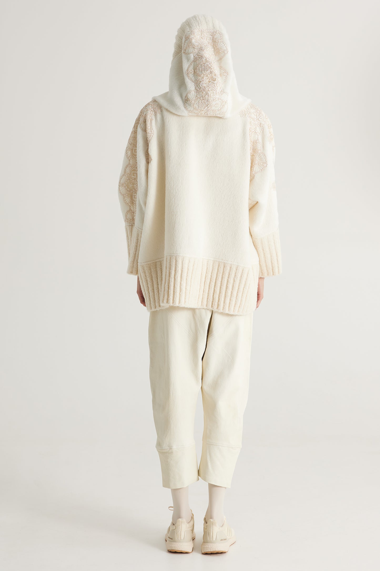 Wool Jacket With Side Lace Details
