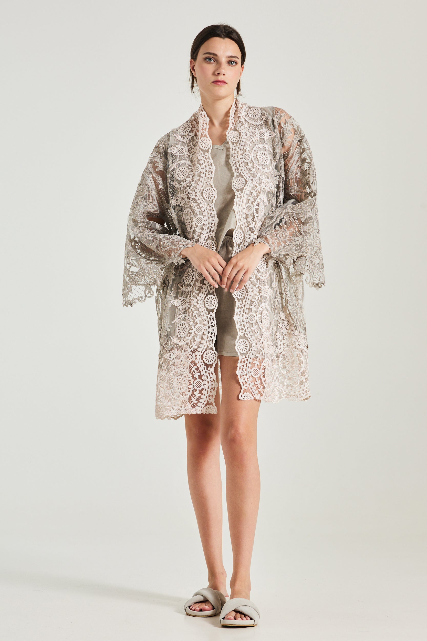 Over-The-Knee Lace Kimono
