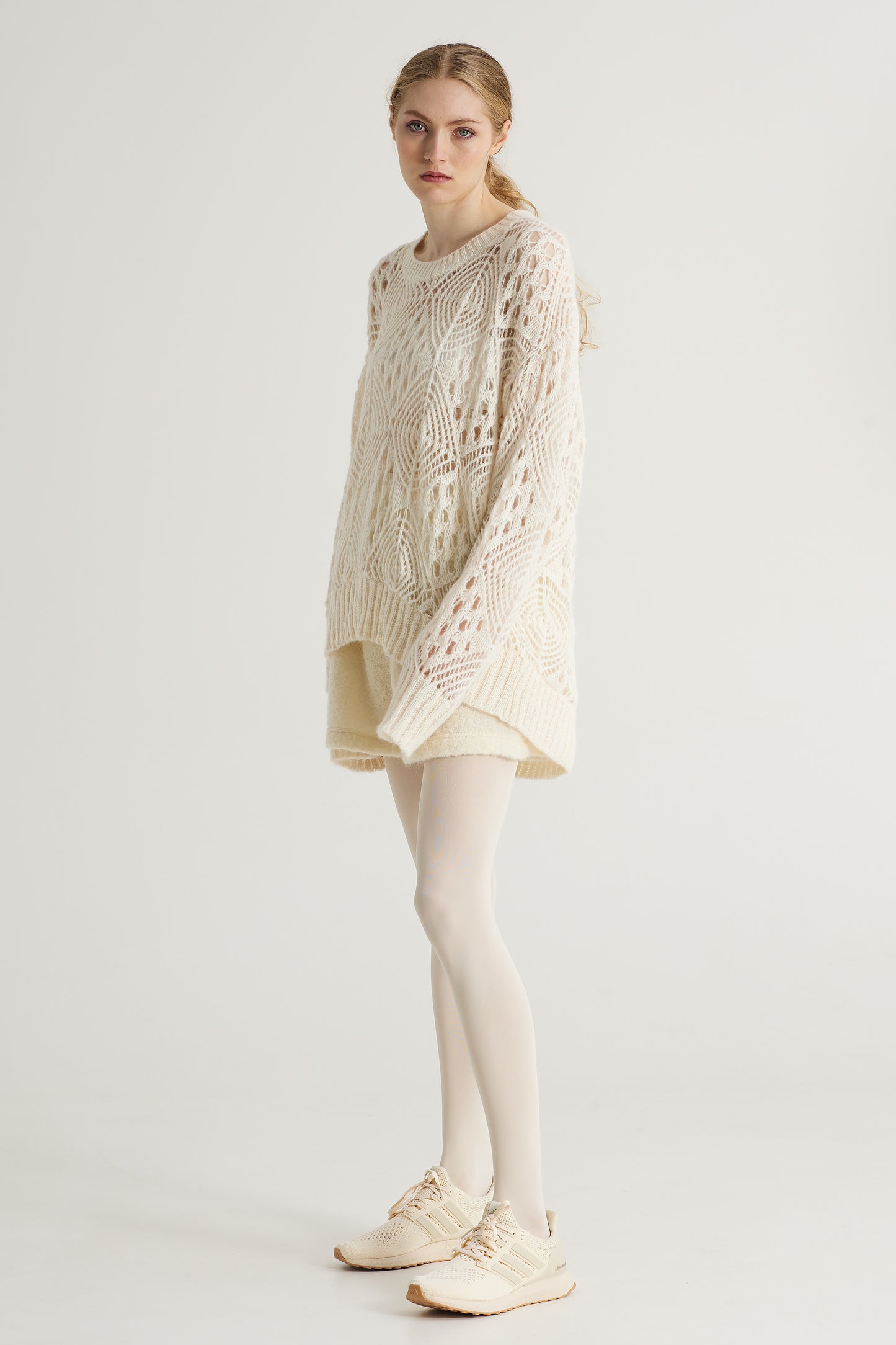 Wool Knitwear Blouse With Long Sleeves