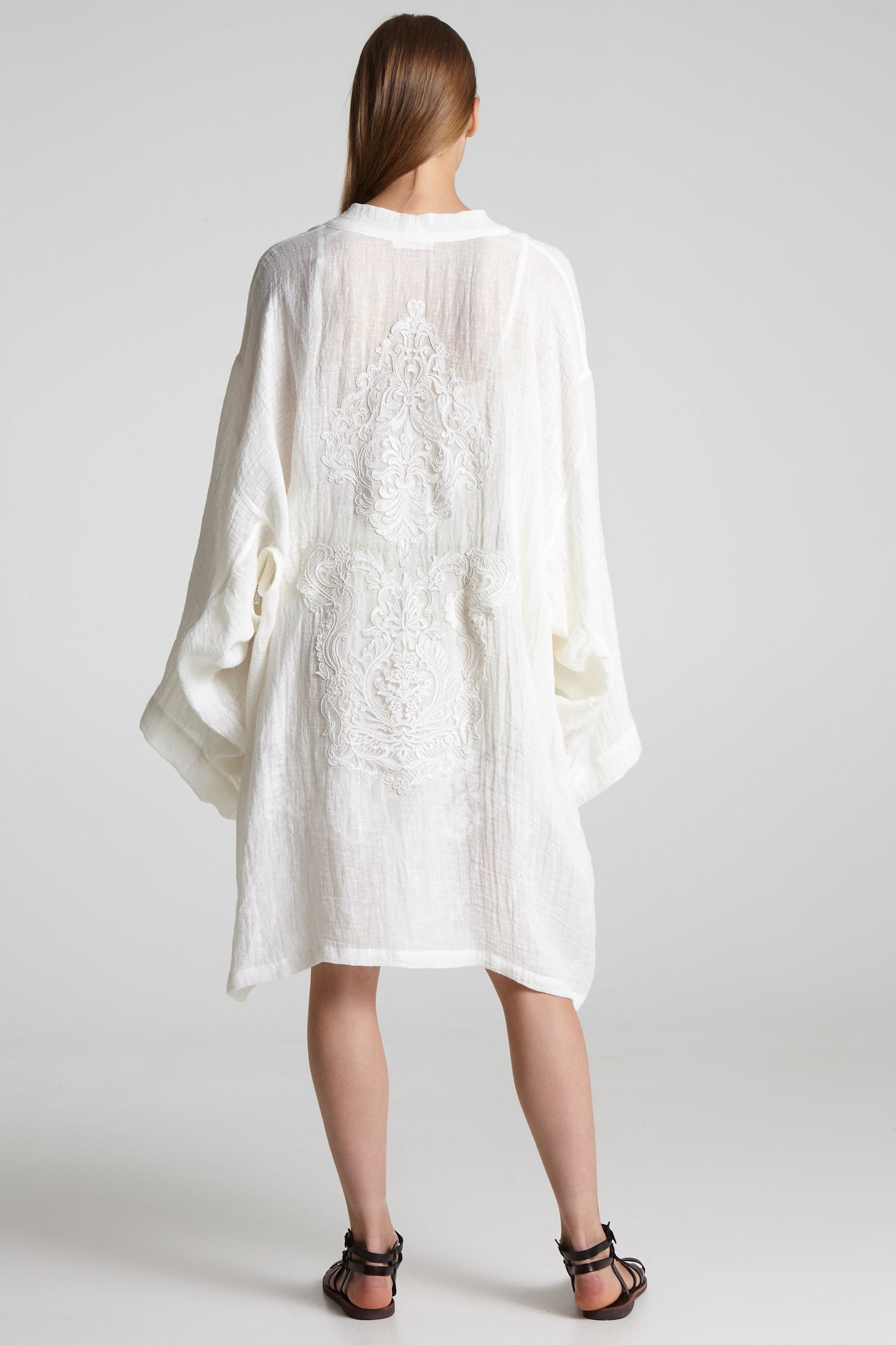 Lace midi cover up
