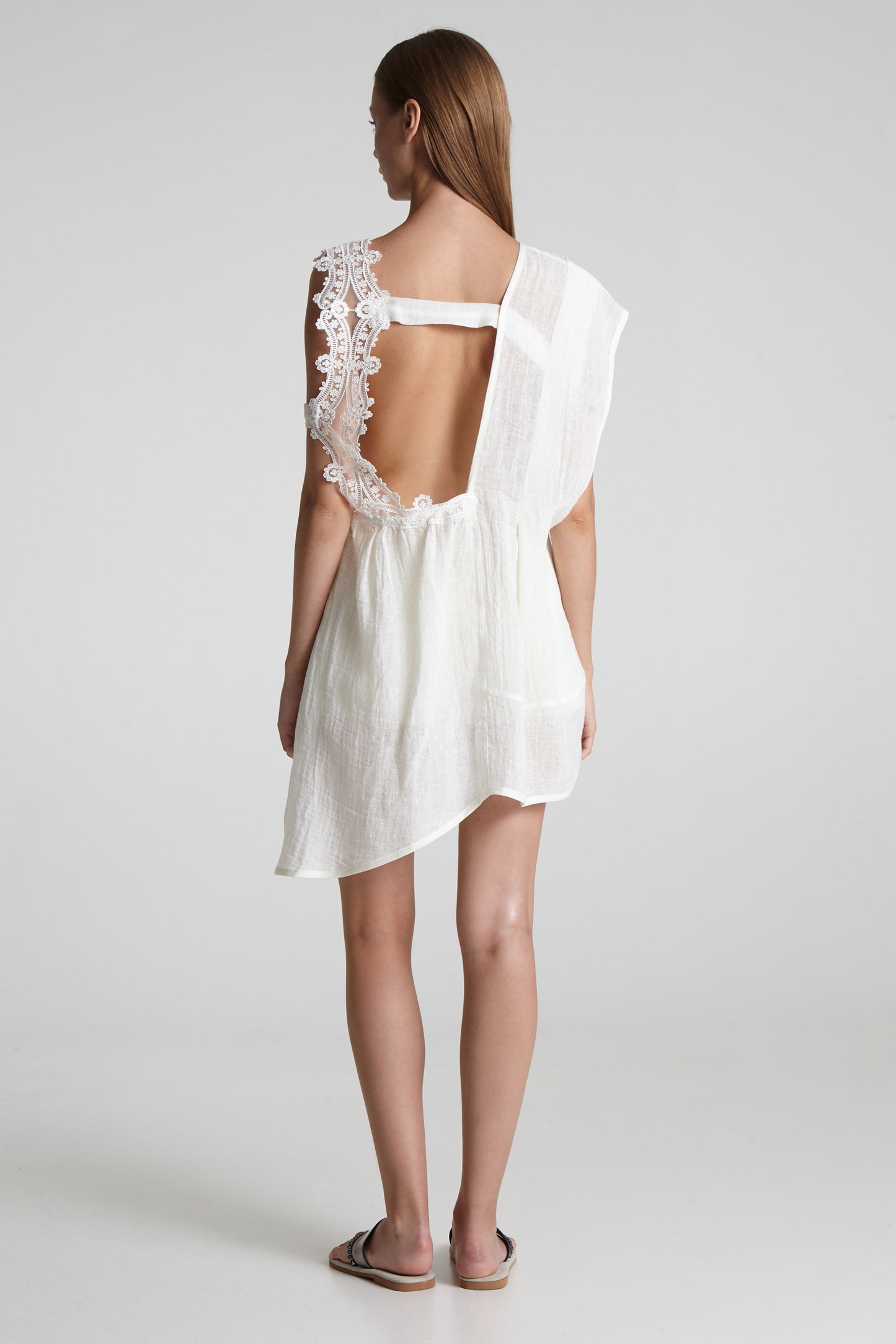 Asymmetrical Lace blouse