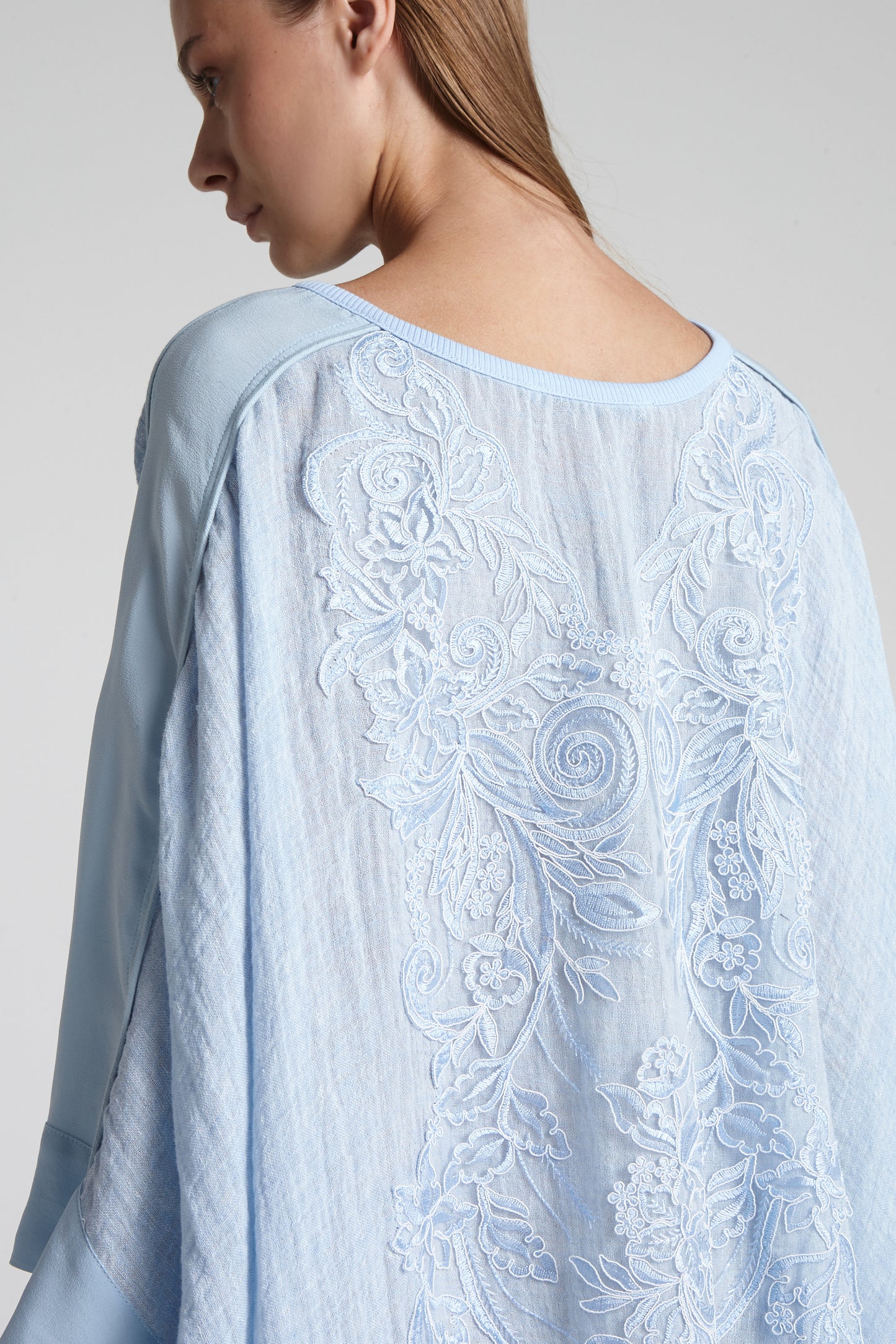 Wide linen caftan