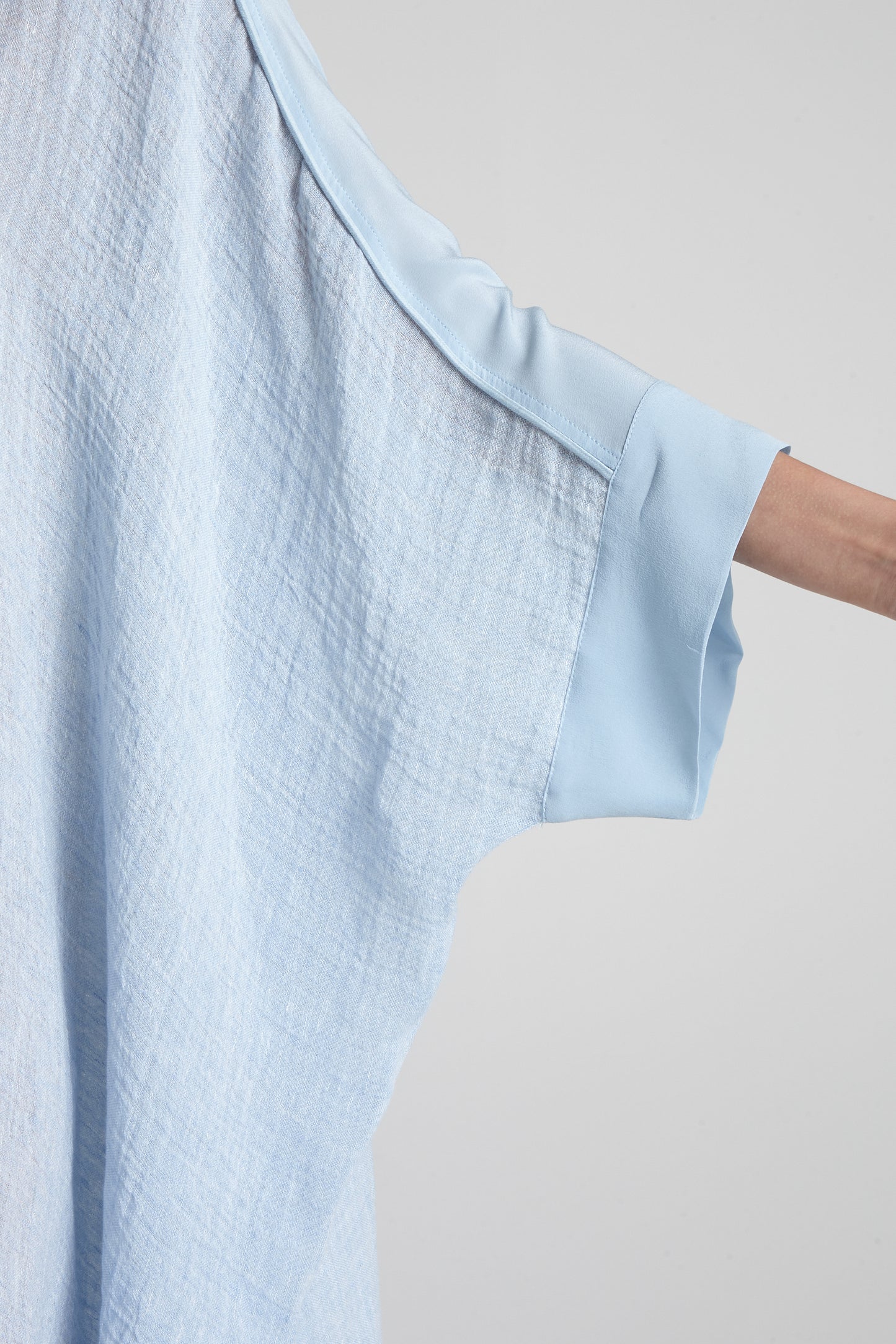 Wide linen caftan