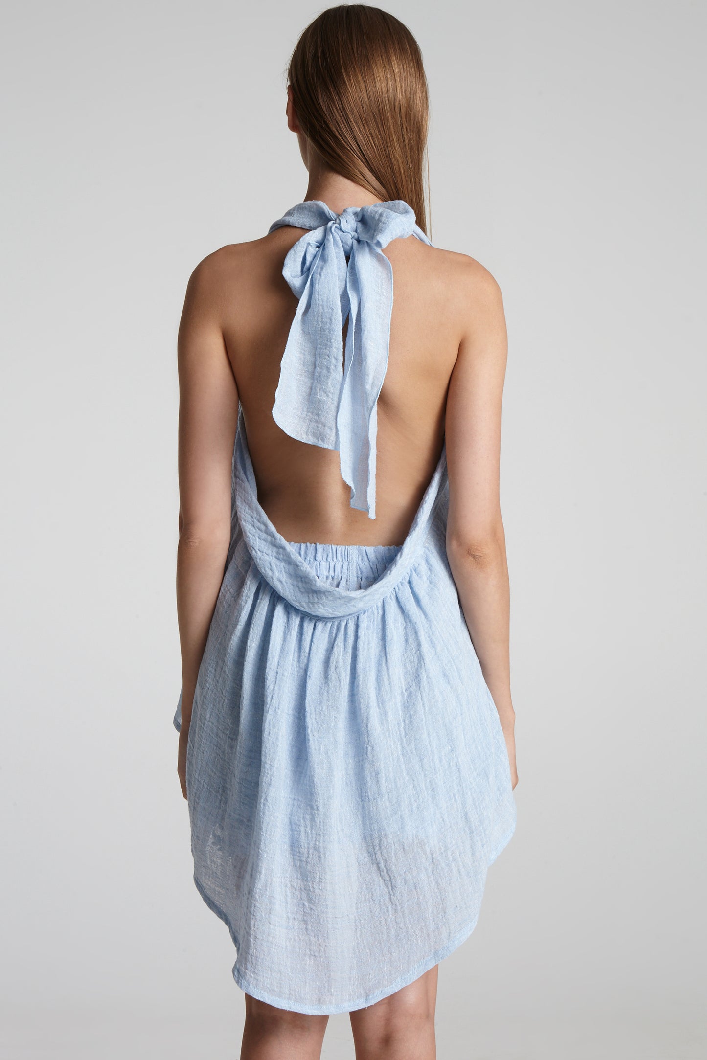 Open back knot top