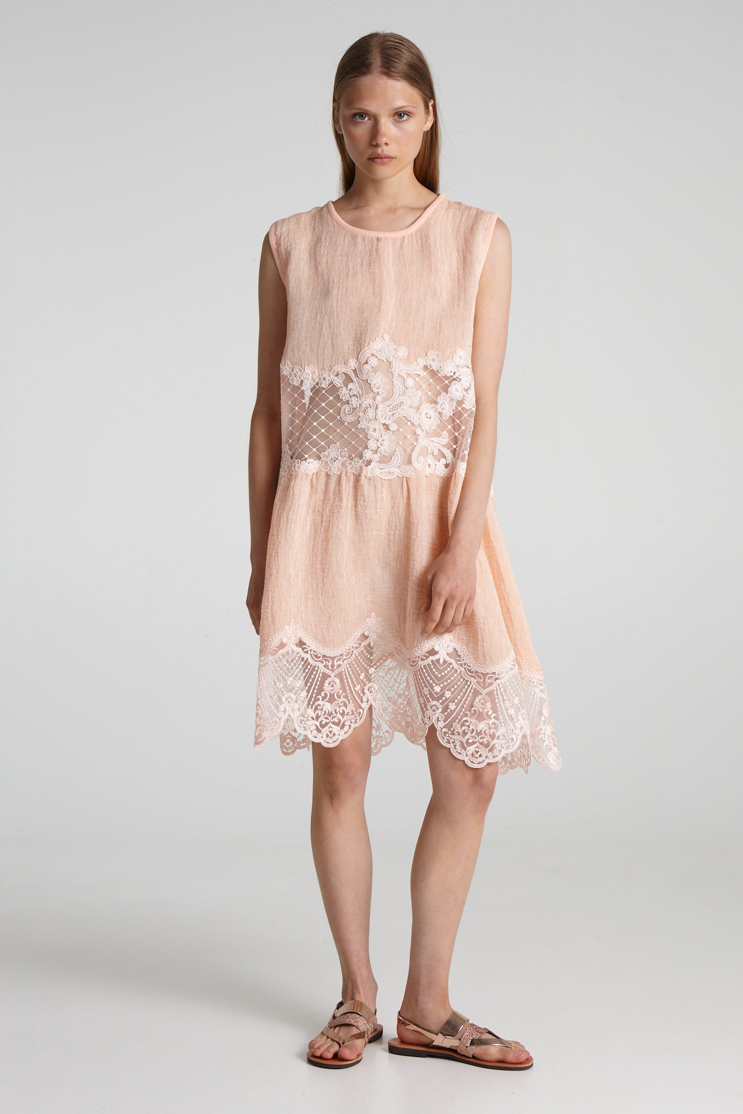 Lace midi dress