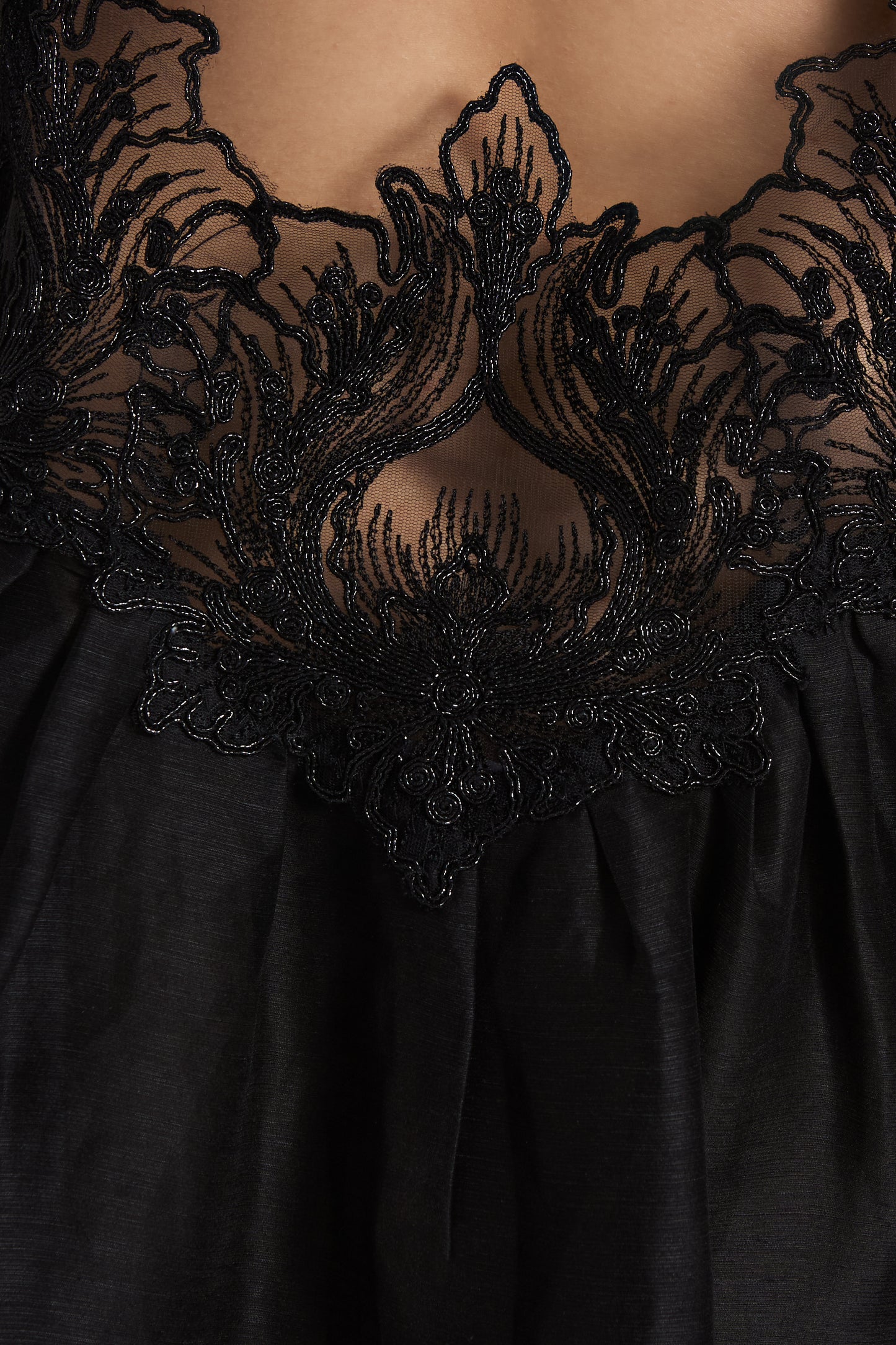 Lace open dress