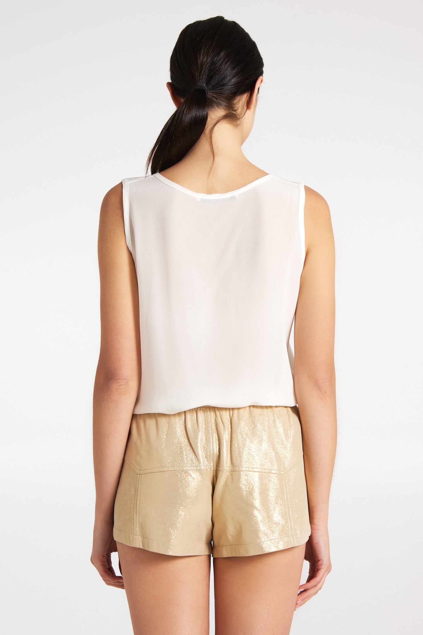 Leather shorts