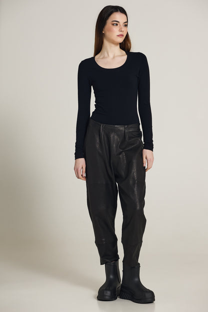 Vegan Leather Trousers