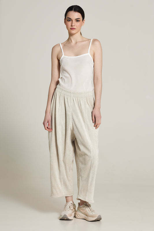 Wide Trousers With Elastic Waistband