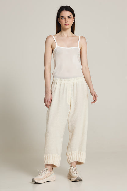 Knitwear Trousers With Elastic Wasteband