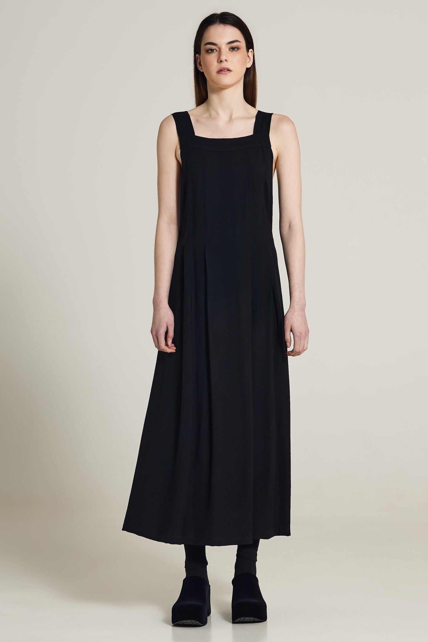 Long Dress With Square Neckline