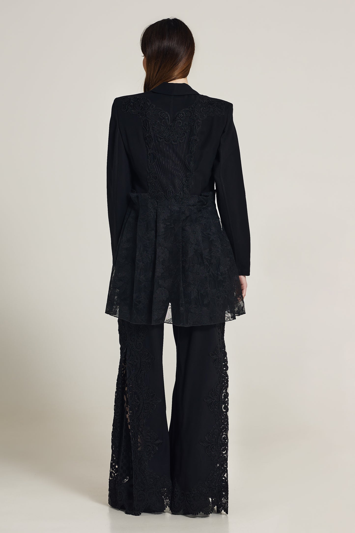 Jacket With Pleated Back Lace