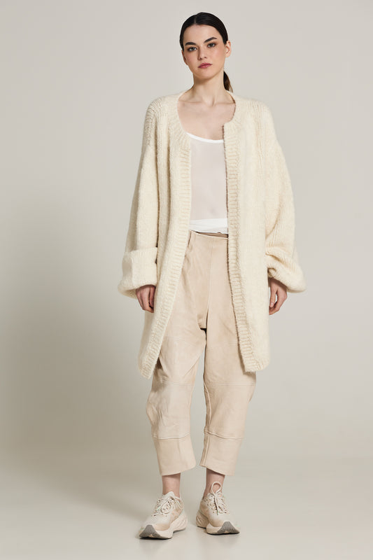 Knitwear Cardigan With Oversize Sleeves