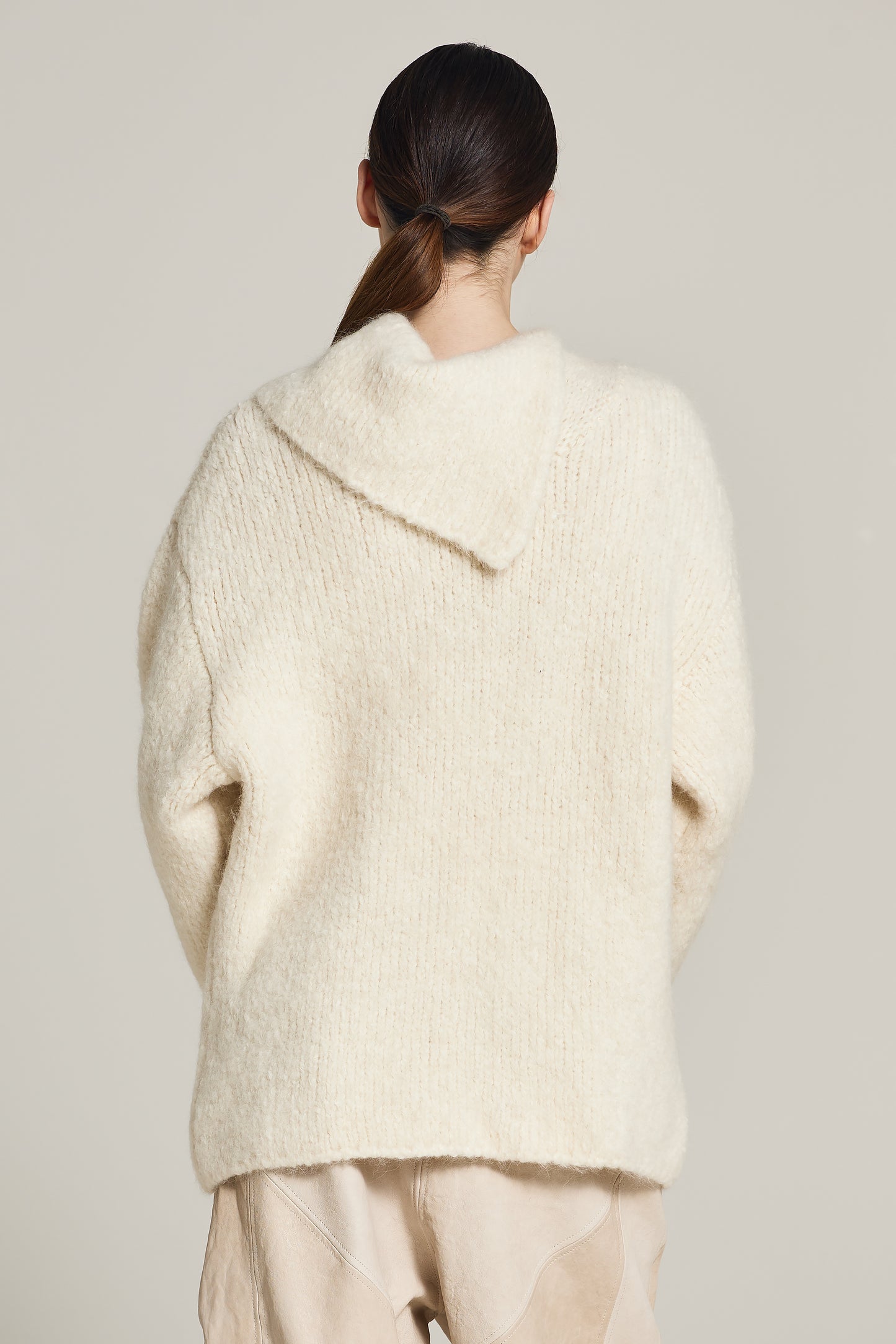 Knitwear Sweater With Asymmetric Neckline