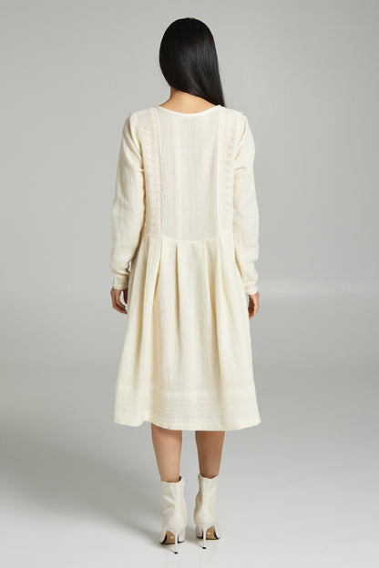 Midi long sleeve dress