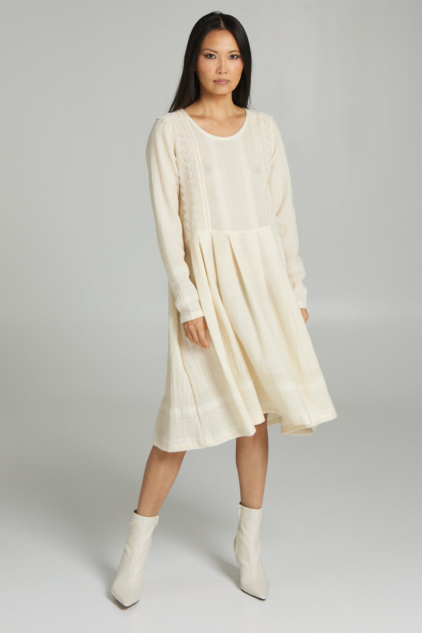 Midi long sleeve dress