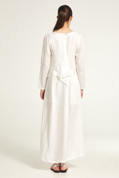 Linen long jacket