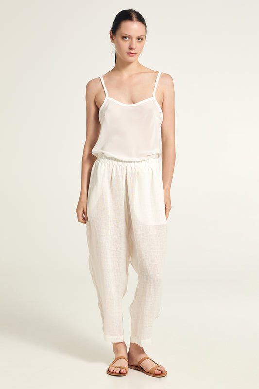 Linen wide pants