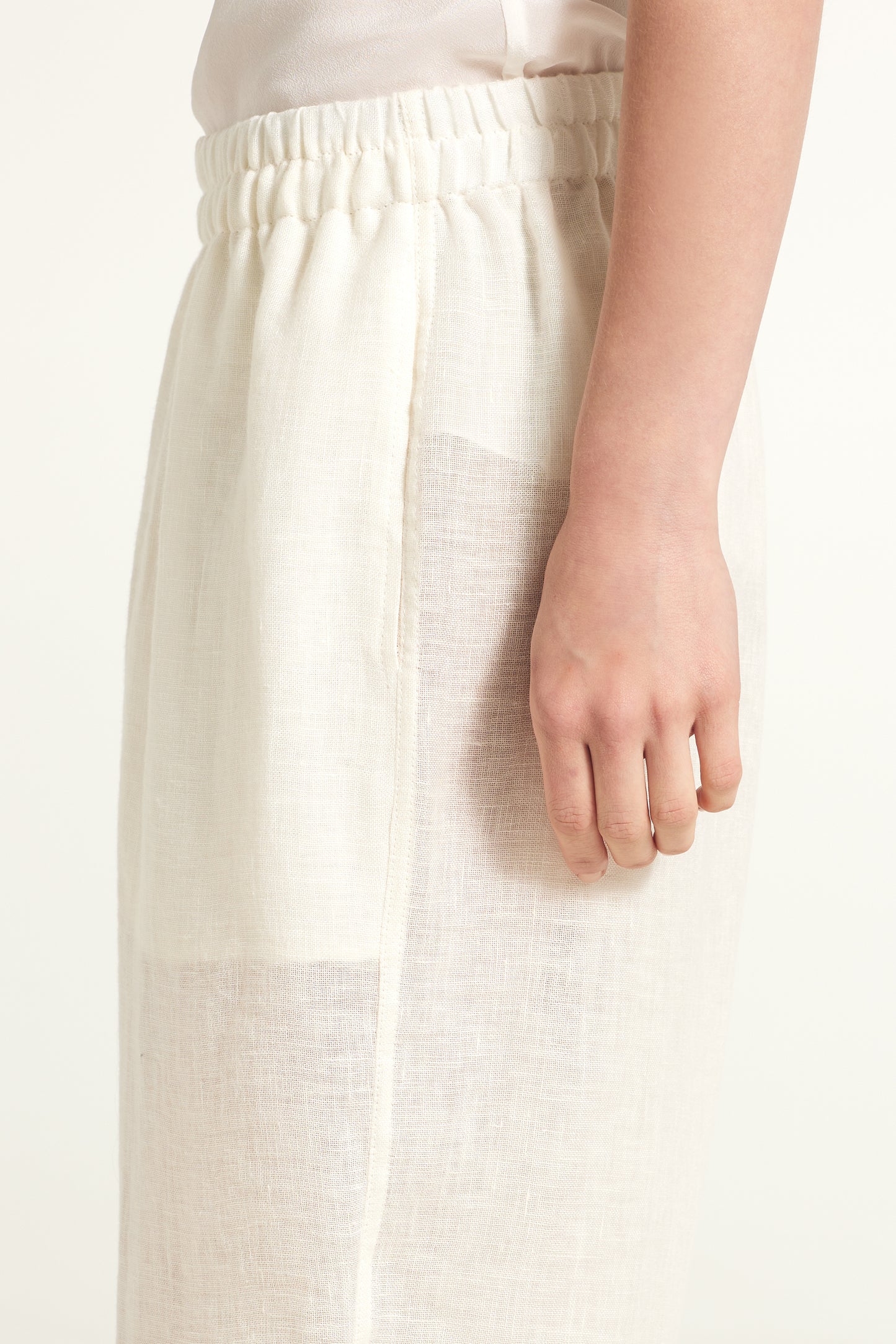 Baggy linen pants