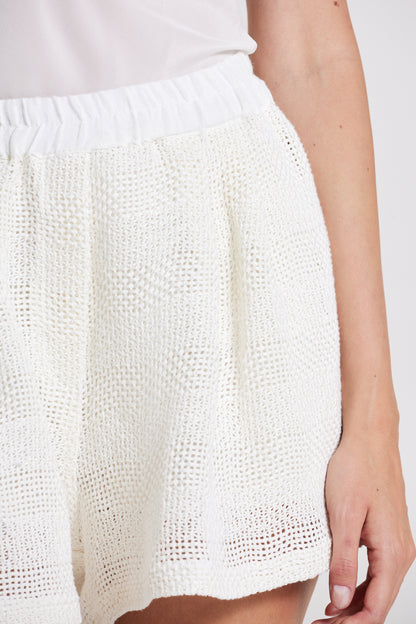 Knitwear Shorts With Elastic Waistband