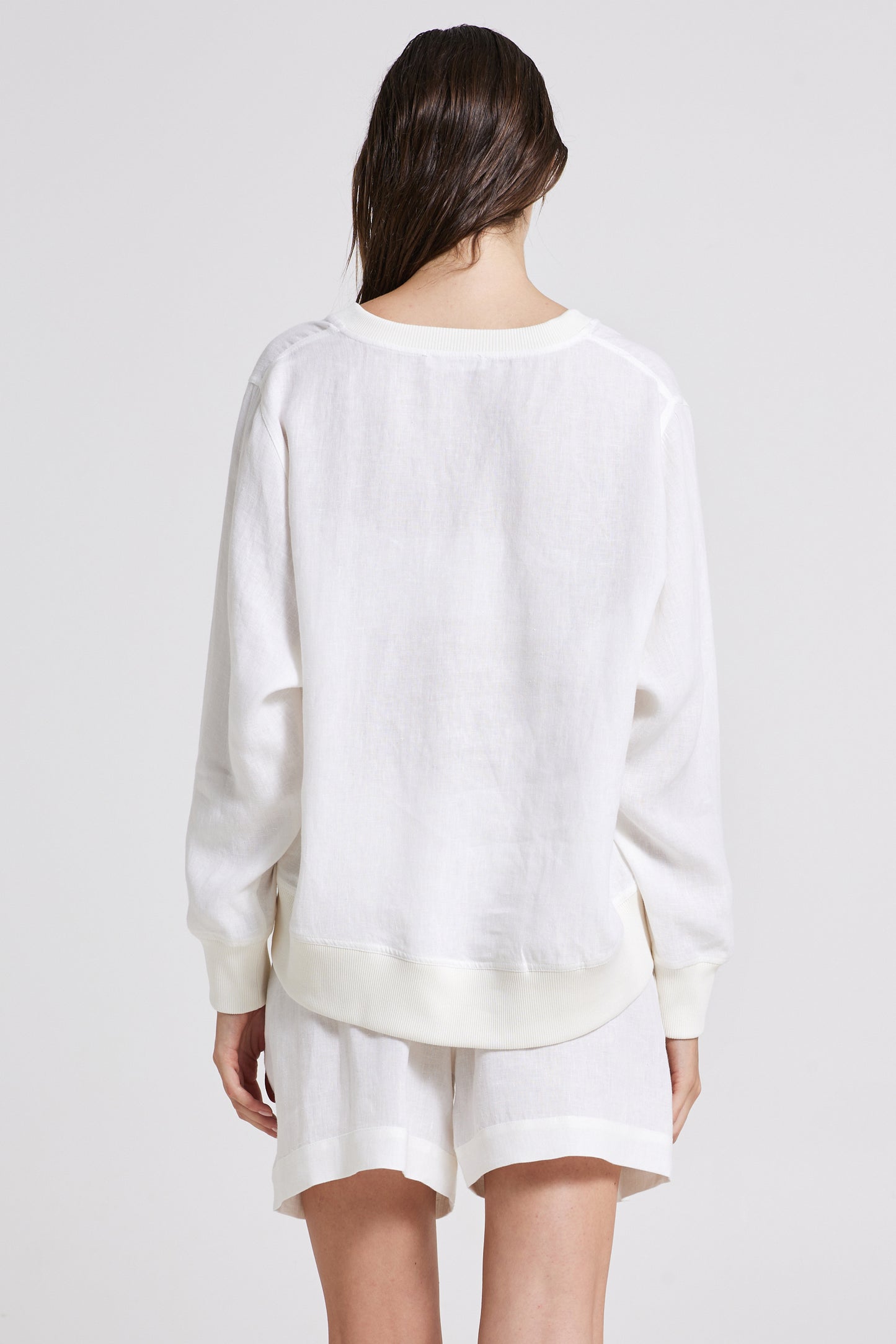 Basic Linen Top With Long Sleeves