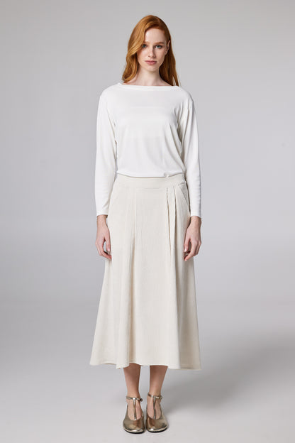 Corduroy Skirt With Pockets