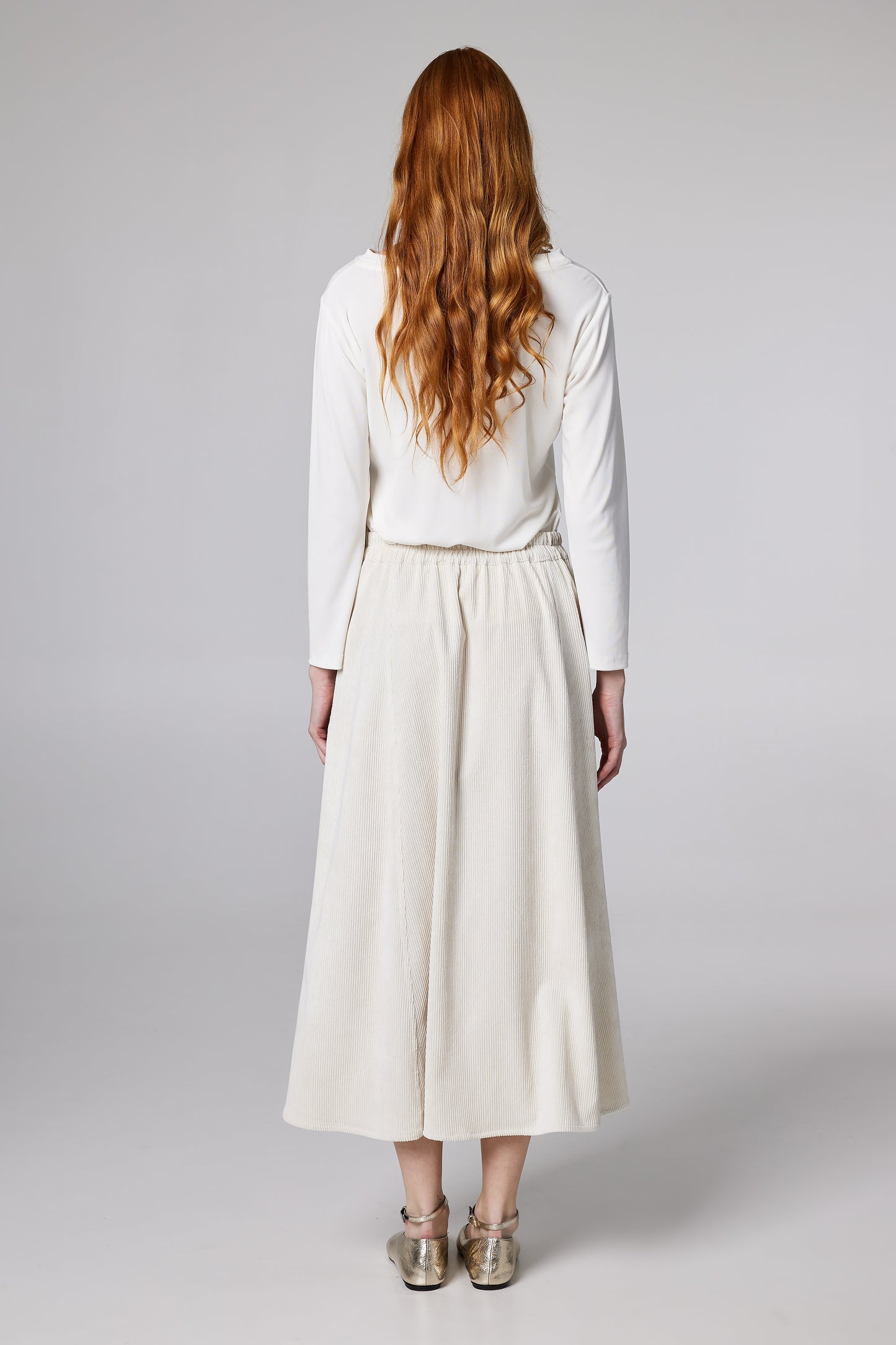 Corduroy Skirt With Pockets