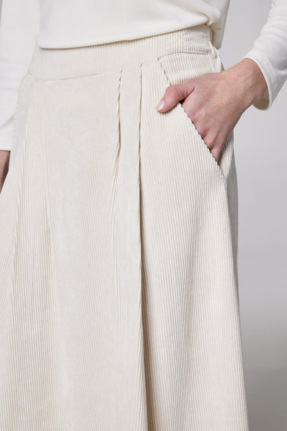 Corduroy Skirt With Pockets