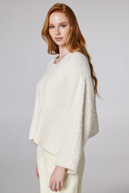 Knitwear Wool Sweater With Back Layering Details