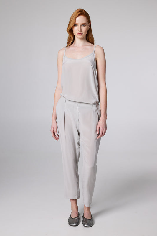 Silk Trousers With Pockets