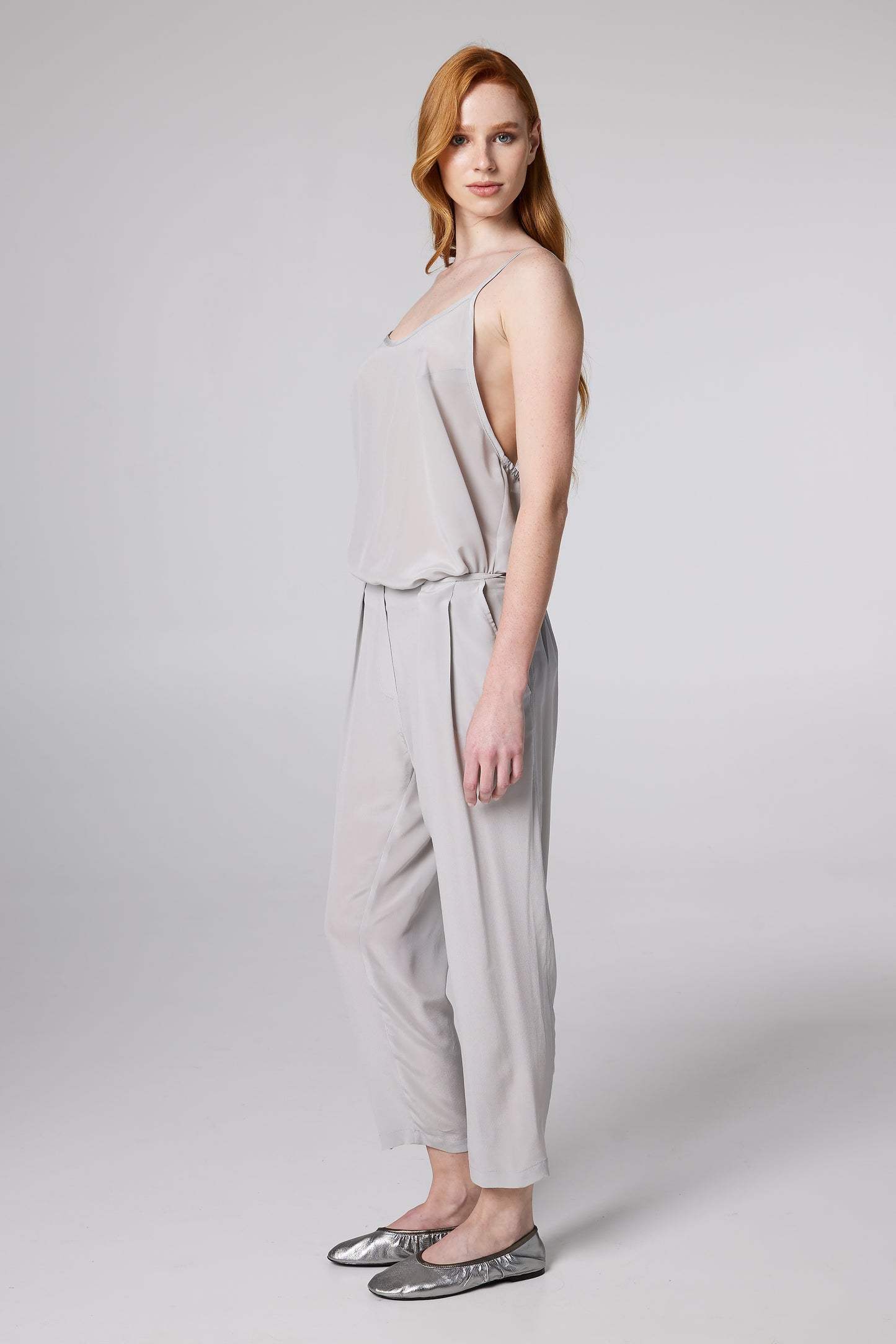Silk Trousers With Pockets