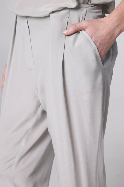 Silk Trousers With Pockets