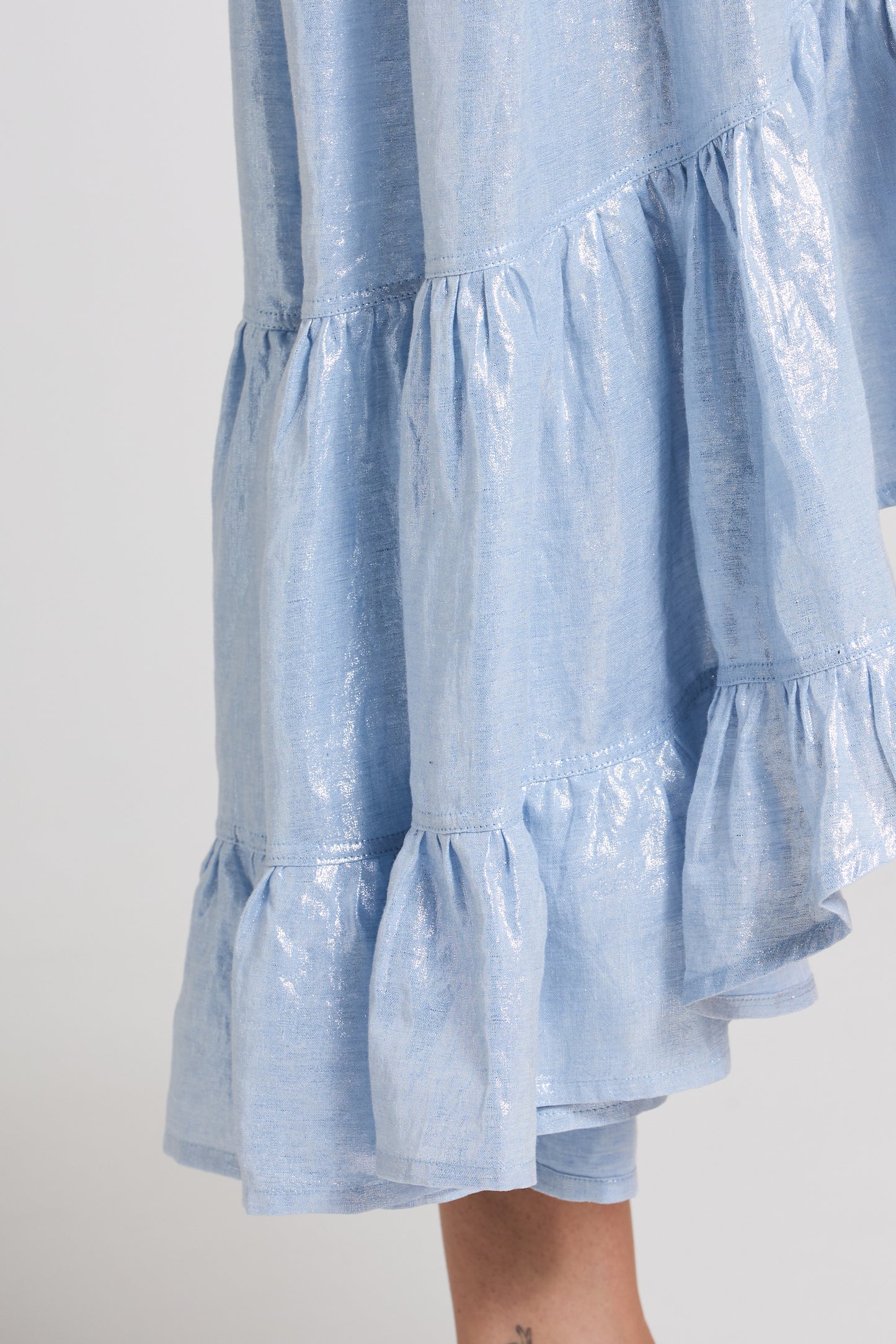 High-Low Sleeveless Linen Dress